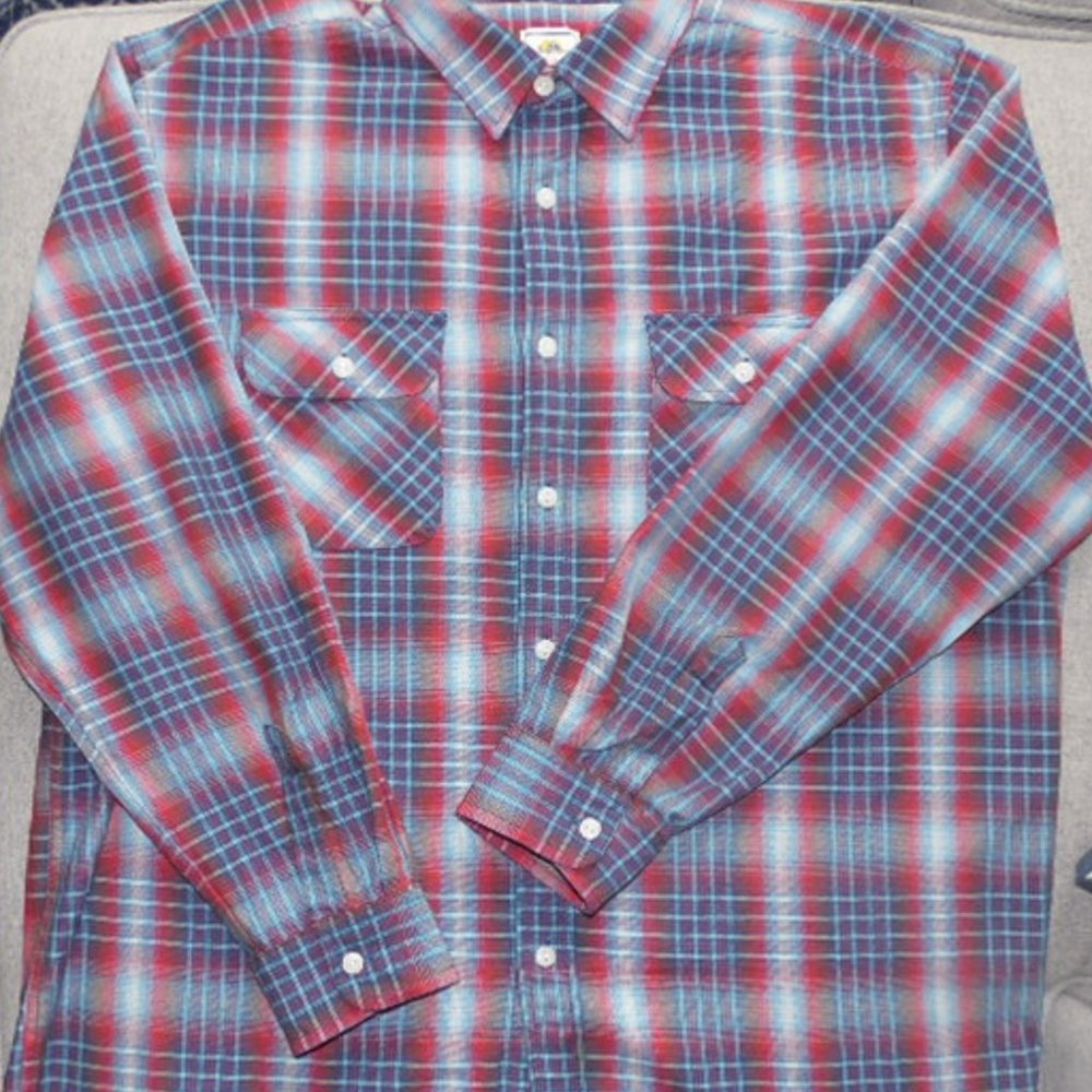 Pendelton Surf Men's Button-Down Plaid Shirt, XL